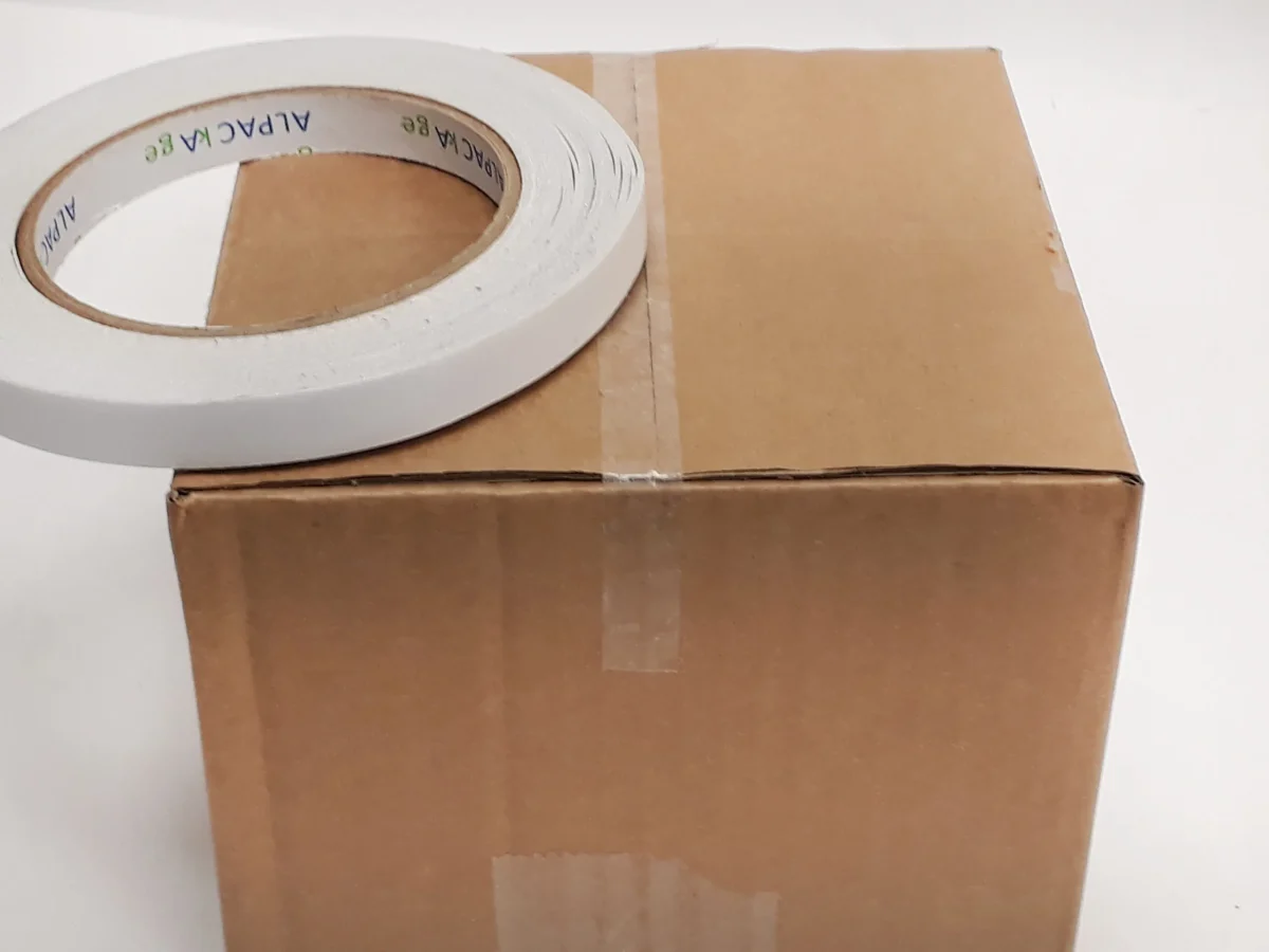 BOX of 240 Rolls Double sided Tape 15mm  5m  80mu TDB150580 - 24 Packs of 10 Per Box