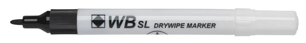 UP Drywipe Bullet Fine Pen Black (10)    