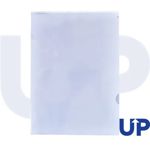 UP A4 Polypropylene Cut Flush Folder Pack of 100 - Clear