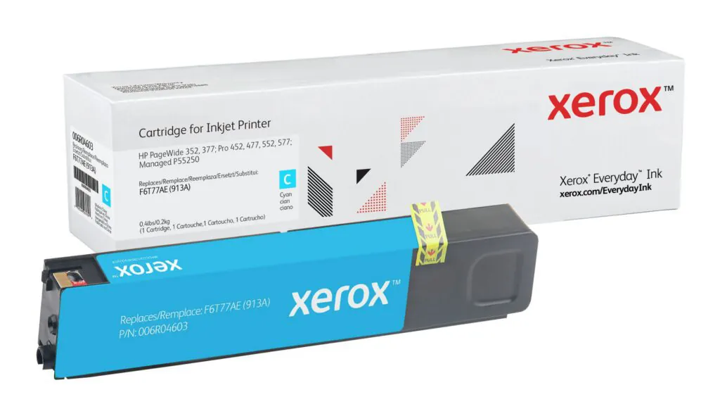 Xerox Everyday Ink For HP F6T77AE 913A Cyan Ink Cartridge 006R04603 WHILE STOCK LASTS